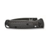 Benchmade Mini Bugout Black Coated Non-Serrated Drop Point